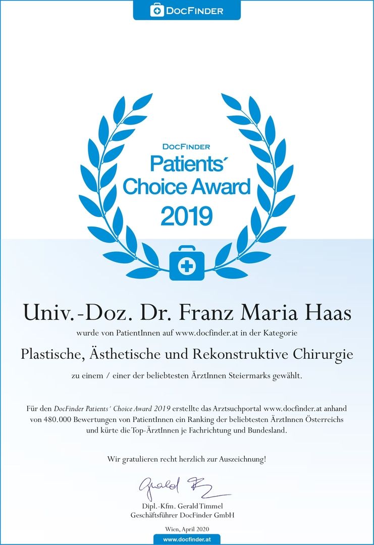 DocFinder Patients Choice Award 2019