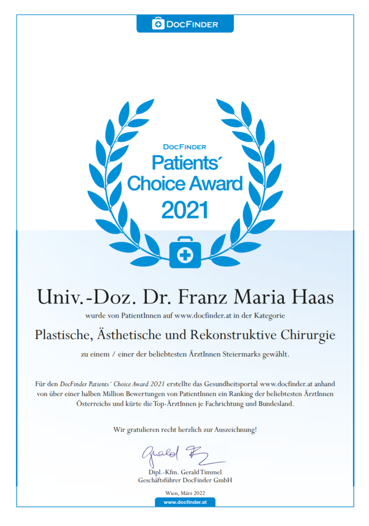 DocFinder Patients Choice Award 2021