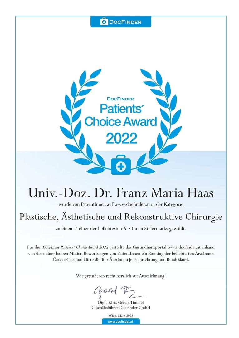 DocFinder Patients Choice Award 2022