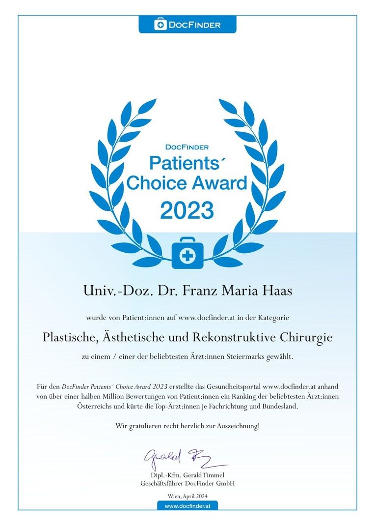 DocFinder Patients Choice Award 2023